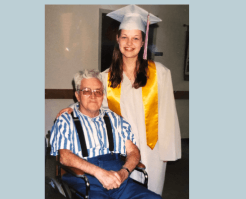 Julie with grandpa